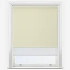 Double Roller Sunvue Cream & White Double Roller Blind