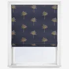 Sara Miller Small Palm Tree Navy Roman Blind