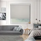 Bedtime Light Grey No Drill Roller Blind