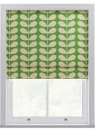Orla Kiely Solid Stem Green Roman Blinds