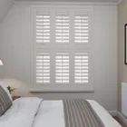 Stone Grey Tier On Tier Plantation Shutters Blinds Uk
