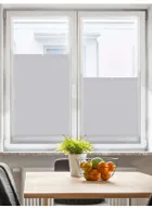 Perfect Fit Blackout Magnetic Grey Bottom Up Blind