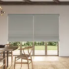 Ante Decor Lucent No Joins Sleek Blackout Made To Measure Roman Blind Ash