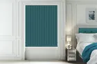 Alpha Blackout Teal - Fire Retardant & Moisture Resistant Blackout Vertical Blind