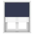 Tradechoice Blackout Royal Blue Motorised Double Roller Blind
