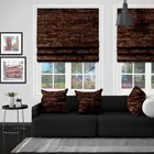 Eb Chenille Chocolate Roman Blind