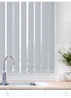 Light Filtering Ash 89mm Fire Retardant Vertical Blind