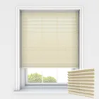 Voile Plt 20 Cream Pleated Blinds