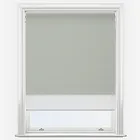 Supreme Blackout Mist Grey & White Double Roller Blind