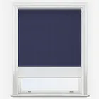 Supreme Blackout Indigo & White Double Roller Blind