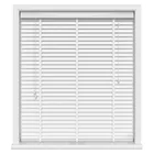 Gloss Pure White Real Wood With Cotton Tapes Blinds Uk