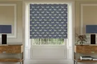 Emily Bond Peggy Indigo - Designer Roller Blind