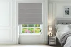 Atrani Light Grey - Luxury Basketweave Roman Blind