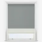 Double Roller Plaza Graphite & Cream Double Roller Blind