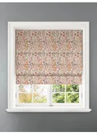 Penelope Jacquard Floral Crimson Floral Pattern Roman Blind