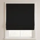 Astrid Black Deluxe Roman Blinds