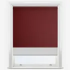 Double Roller Fusion Blackout Merlot Red & Grey Double Roller Blind