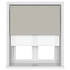 Bella Taupe Motorised Double Roller Blind