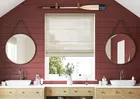Sahara Voile Metallic Sand - Roman Blind