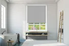 Laura Light Grey - Twist Fit No Drill Waterproof Roller Blind