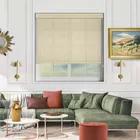 Linen Cream No Drill Roller Blind