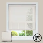 Delicate Frost No Drill Voile Roller Blinds