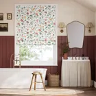 Songbird Teal & Spice Roman Blind