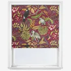 Rainforest Cranberry Roman Blind