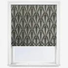 Fibre Naturelle Vogue Black Chrome Roman Blind