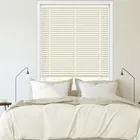35mm Antique Cream & Linen Wooden Blinds