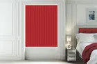 Alpha Blackout Red - Fire Retardant & Moisture Resistant Blackout Vertical Blind