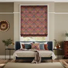 William Morris Hyacinth Russet Roman Blind