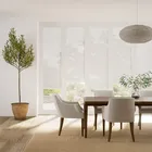 Bifold Clickfit Voile Frost White Pleated Blind