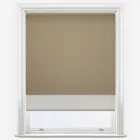 Double Roller Carnival Blackout Praline & Natural Double Roller Blind