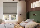 Roslin (blackout) French Stone - Roman Blind