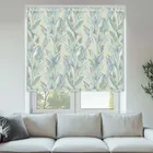 Eden Palm Blue Pelmet Roller Blinds - Stylish Window Covering