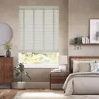 Sea Glass & Warm Grey Wooden Blind- 50mm Slat