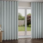Laura Ashley Suffolk Stripe Eucalyptus Wave Curtain Blinds Uk