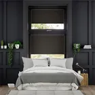 Perfect Fit Chromium Thermal Blackout Black Roller Blind