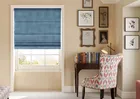Florence Faux Suede Prussian Blue - Roman Blind