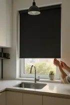 Atlantex Asc Black Electrical Roller Blind