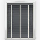 Dalby Bamboo Barsa Dark Grey With Dove Tapes Wooden Venetian Blind