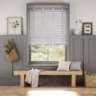 Pearl Grey & Mist Wooden Blind - 50mm Slat