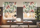 Parakeet Faux Silk Pink Lotus - Roman Blind