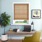 Tuscan Oak Electric Wooden Blinds