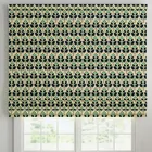 Ante Decor Cadiz Printed Cotton Made To Measure Roman Blind Lapis