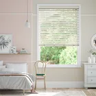 Antique Beige Faux Wood Blind - 50mm Slat
