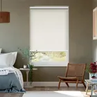 Electric Static Blackout Ivory Roller Blind