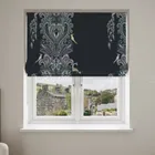Sara Miller Peacock Filigree Petrol Blinds Uk