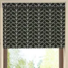 Orla Kiely Linear Stem Made To Measure Blackout Roller Blind Liquorice
